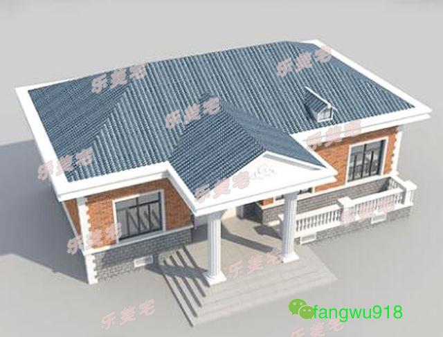 必赢app官网贵州农村自建一层小别墅效果图施工图主体预算14w+装修5w(图2)